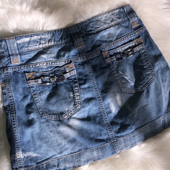 Dolce and gabbana skirt jean denim silver accent - Picture 12 of 16